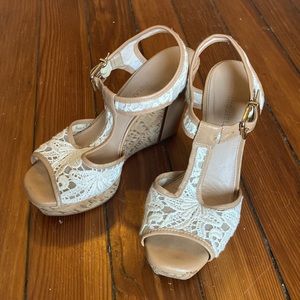 Antonio melani tan wedges
